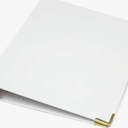 Pack Of 2 Russell+ hazel Patent Mini 3Ring Binder, White, 7‚Äù x 9‚Äù, 1/2" Rings