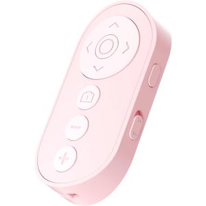 Wireless Camera Remote Control with Zoom for iPhone & iPad, Versatile Shutter with Front/Rear Camera Switch for Photo & Video, Smartphone Remote Clicker for TikTok