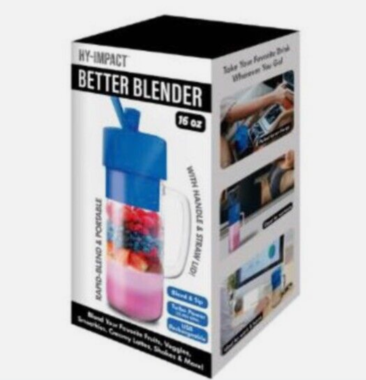 Better Blender Turbo Power USB Rechargeable 16 Oz