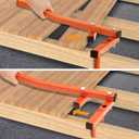 Deck Board Straightening & Removal Tool, Heavy-Duty 10Ga One-Piece Steel Deck Tool to Straighten Bending Boards & Tighten Gaps, Orange
