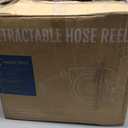 Giraffe Tools Retractable Garden Hose Reel 1/2 Inch x 130 ft, Super Heavy Duty, Any Length Lock, Slow Return System, Wall Mounted and 180 Deg Swivel Bracket