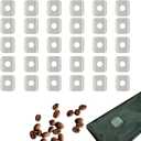 Airtight One-way Degassing Valve PE 30PCS/Set, CO2 Releasing Valves for Coffee Bag, Adhesive Patch Type Fermentation Exhaust Ventilation for Food Bag Packaging