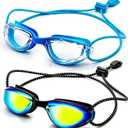 Aegend Swim Goggles Kids 3-14 Anti-Fog Leak-Proof Pool Beach Vacation
