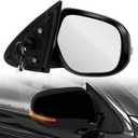 Right Passenger Side Mirror Suit For 2014-2021 Mitsubishi Outlander, Rear Mirror with Power Glass, Heated, Turn Signal and Electric Folding (Doesn't Fit for Outlander Sport Model, 9Pins, Black)