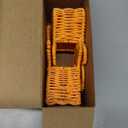 Chunful 2 Pcs Christmas Gingerbread Man Napkin Holder Rattan Christmas Gingerbread Decoration Utensil Cocktail Tissue Towel Paper Dispenser Storage Xmas Woven Basket Gift Table Kitchen Dinner Party