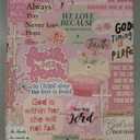 for iPad A16 Case for iPad 10th Generation Case 10.9 inch - 360 Degree Rotating Stand Folio Smart Cover with Pencil Holder for Women Girl, Christian Words for Apple Tablet 10th 2022/11th 2025