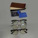 racico Computer Blue Light Blocking Glasses Blue Light Glasses Men Women, Anti Blu-Ray Clear Gaming Glasses Lenses