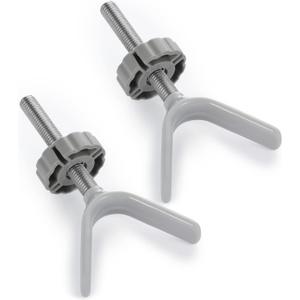 Babelio Baby Gate Stairs Banister Adapter-Y Threaded Spindle Rods for Pressure Mounted for Child & Pet Safety Gates with Extra Long Wall Mounting Screws Rod & Bolts (10MM)