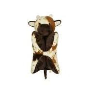 PINKPEACH 15'' Stuffed Animals for Girls, Washable Fox Stuffed Animal Toy, Cute Weighted Plush Toy for Kids Teens, Multi-Purpose Cow Plush Pillows for Home Bedroom Office Decor