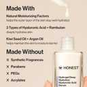 Honest Beauty Hydrogel Deep Hydration Hyaluronic Acid Serum, Moisturizes Plumps, Hypoallergenic, Fragrance-Free, Vegan, Gentle for Sensitive Skin, 1 fl oz
