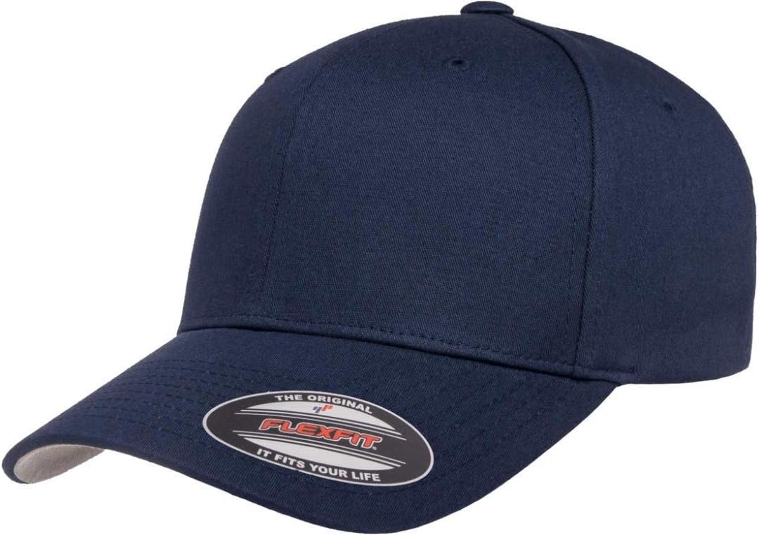 Flexfit Two-Tone Stretch Mesh Fitted Cap Hat (Navy)
