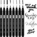 Brusarth Calligraphy Pens,8 Size Calligraphy Pens for Writing,Brush Pens Calligraphy Set for Beginners, Hand Lettering Pens