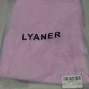LYANER Women's Basic Ribbed Knit Stretchy Elastic Short Mini Pencil Bodycon Skirt Pink Small
