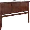 AFI, Madison King Solid Wood Panel Headboard, Walnut