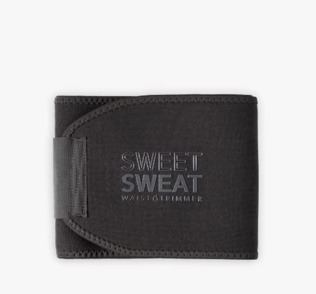 Sports Research® Sweet Sweat Waist Trimmer - Premium Sweat Enhancing Fitness Belt for Women & Men - M