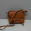 BOSTANTEN Crossbody Bags for Women Vegan Leather Small Purse with Top Handle Shoulder Handbags for Everyday Use (Brown) 8.7"L x 4.7"W x 6.1"H