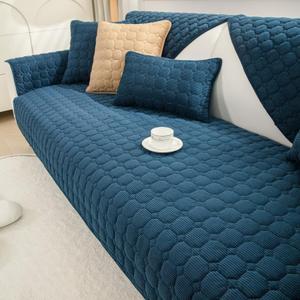 JIAN YA NA Sectional Couch Cover, Corduroy Sofa Slipcover for Pets and Kids, Anti-Slip Washable Furniture Protector for 3-Cushion Couch, Loveseat, Recliner, L-Shaped Sofa, Armrest & Backrest (1 Piece)