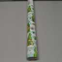 Flyhill St. Patricks Day Wrapping Paper Roll Green, Reversible Lucky Gift Wrapping Paper with Horseshoes Shamrock Gold Coins Goblin Rainbow for St. Patrick's Day, Birthday, Spring Party, Baby Shower, Celebration (17 Inch X 33 Feet)