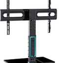 WALI TV Stand with Power Outlet, Universal TV Mount Stand for 32-70 inch TVs, 6 Height Adjustable and 70 Swivel TV Mount Stand Holds up to 88lbs, Max VESA 600x400mm(TVDVD-5P)