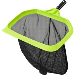 Sepetrel Pool Skimmer Net, 17.5" Leaf Rake with Fine Mesh, Reinforced Triangular Frame, Scratch-Free Edges for Swimming Pool Cleaning Leaves, Insects & Debris (Pole Not Included)