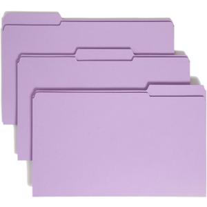 Smead File Folder, Reinforced 1/3-Cut Tab, Legal Size, Lavender, 100 per Box (17434)