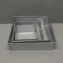 4 Tier Square Baking Pan Set Multilayer Birthday/Wedding Anniversary Cake Tins/Cake Pans/Cake Molds 6".8".10".12" - All 3" Deep