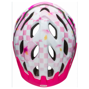 Bell Cadence Pink/White Checkers Bicycle Helmet, Ages 5-8
