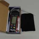 Manometer Air Pressure Meter, WapoRich Dual-Port HVAC Gas Pressure Tester 30Psi/206.8Kpa 0.3% with 11 Selectable Units of Differential Pressure Gauge, Backlight and Data Record (RQ-189B(Limit maximum pressure:30Psi))