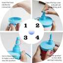 6 Pack Soda Can Lids with Straw,Reusable Can Lids,Silicone Pop Can Cover,BPA Free Silicone Cover,Fits Standard Cans for Soda,Beer,Juice