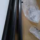 Henn&Hart 64'' Wooden Rectangular Console Table Entryway Table, Sofa Table with Wooden Shelves for Entryway, Living Room, Couch, Hallway, or Office, Black Grain.