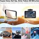 HD 1080P Backup Camera Plug & Play: Easy to Install in 15 Minutes Starlight Night Vision for Backing Up Safely in the Dark - Real-time Image Zero lag Rear View Camera with Monitor for Cars Trucks SUVs