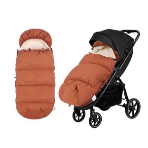 Waterproof Thickened Universal Stroller Blanket - Baby/Toddler Stroller Footmuff, Sleeping Bag&Bunting, Cold-Weather Winter Cover (Brown)