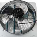 LABLT 20 Inch Wall Mounted Exhaust Fan, High Speed, Wall Mount Attic Fan, Shutter Exhaust Fan for Ventilation of Family Homes, Garages, Stores, Workshops, 110-120V, 60Hz, DC (power cord not included)