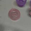 Glass Candlestick Holders, (Colors Purple, Pink), 4 Pieces