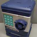 Totola Piggy Bank Electronic Mini ATM for Kids Baby Toy, Safe Coin Banks Money Saving Box Password Code Lock for Children,Boys Girls Best Gift(Navy Blue)