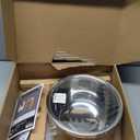 Elevated Dog Bowls for Large Breed - (15-Inch High) Raised Food/Water Bowl with Stand - Bamboo-Steel, Dry/Wet Food Suitable