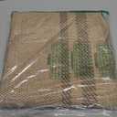 LIVEBOX Scalloped Washable 2x6 Kitchen Runner Rug, Easy Jute Geometric Tan Rugs for Entryway, Indoor Outdoor Non Slip Rug Farmhouse Modern Carpet Door Mat for Porch Bedroom Laundry Room Hallway