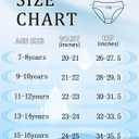 Finihen Teen Girls Underwear Seamless Big Girls Panties No Show Multipack. (13-14 Years, Black Flesh Color)