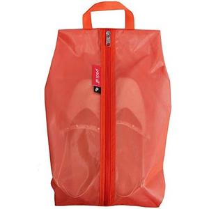 pack all Shoe Bag for Travel, Water-Resistant Shoe Pouch for Gym, Odor-Resistant Soccer Cleats Bag for Sport (Orange, 1-Pack)
