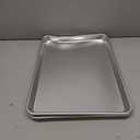 Nordic Ware Naturals Half Sheet - USA Made Aluminum Commercial Quality Sheet Pan for Baking or Roasting, Encapsulated Galvanized Steel Rim Prevents Warping, 2-Pack