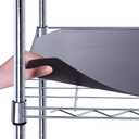 BRIAN & DANY Wire Shelf Liner 11.8" X 16.6", Heavy Duty Shelf Liners for Wire Shelving, Waterproof Protector Mats, Set of 5, Black