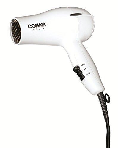 Conair Hair Dryer, 1875W Mid-Size Blow Dryer, White