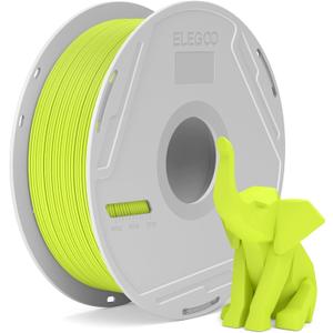 ELEGOO PLA Basic Filament with Reusable Spool Apple Green 1KG, 1.75mm PLA 3D Printing Filament 2.2lbs High Dimensional Accuracy, Easy Installation Detachable Spool Fits for Most 3D Printers