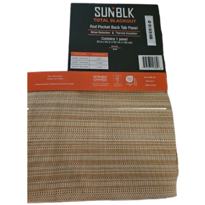 SUNBLK TOTAL BLACKOUT Contains 1 panel 52 in x 63 in Beige