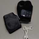 2PC Foot Triple Method Massager, Foot Massager Neuropathy Pain Relief for Feet, 3 in 1 Foot Massagers with 5 Speed & 5 Temperature for Ankle Relaxation for Home/Office/Travel, Black