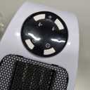 Mini Plug in Heater, Portable Wall Space Heater with Remote, Small Wall Outlet Heating with Adjustable Thermostat and 12H Timer, LED Display for Home Office Bathroom Indoor Use (Brown)