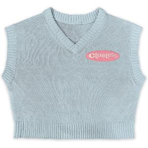 Clueless Women's Clueless Light Blue Vest, Large