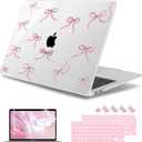 May Chen Compatible with MacBook Air 13 inch Case 2022 2021, 2020-2018 Release Model: M1 A2337 A2179 A1932, Plastic Hard Shell Case Cover for Mabook Air 13 inch with Retina Dispaly, Star Bow