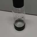 Carbonating Bottles 1Pck 0.5L - Compatible with MySoda and any brands - Quick-Lock Reusable Bottles - Lid and Base Made of Wood Composite - BPA Free - Black