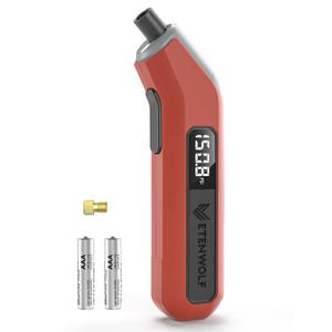 ETENWOLF T300 Plus Tire Pressure Gauge 200 PSI, Digital Tire Gauge with Bright LED Display, Tire Gauges for Tire Pressure with Presta Valve Adaptor (Vivid Orange)